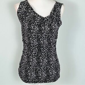 Banana Republic Sleeveless Ruched Cowl Neck Top